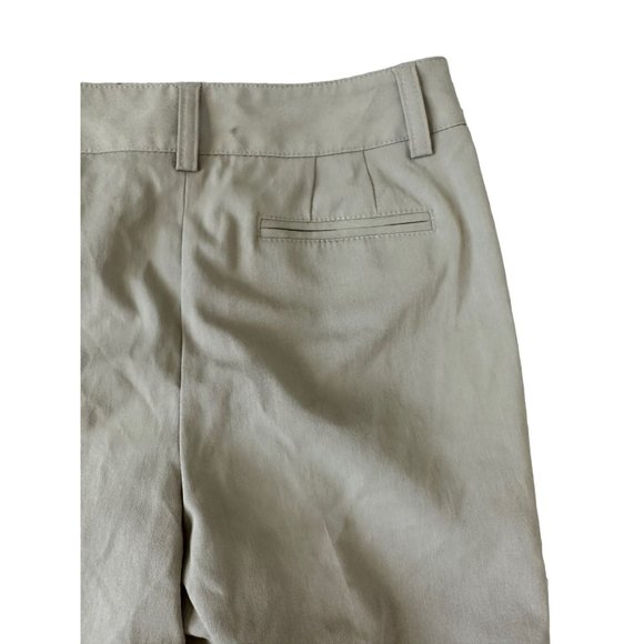 ANN TAYLOR Margo Tan Cuffed Capri Pants Size 2 NEW - Picture 4 of 6